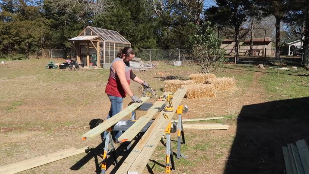 DIY Structure to Keep Feed Hay Dry Outside (Without a Barn